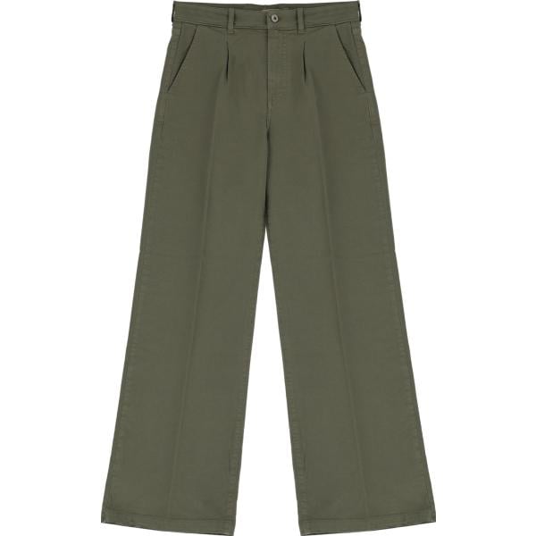 pantaloni a palazzo Dixie verde tinta unita
