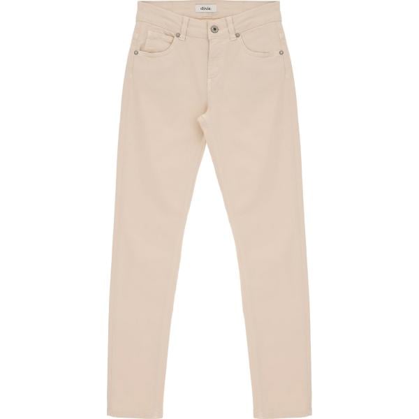 pantaloni Dixie bianco tinta unita