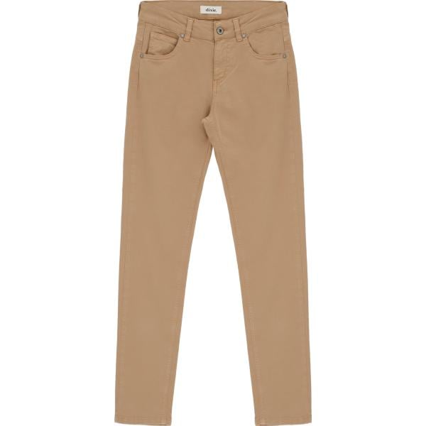 pantaloni Dixie marrone tinta unita