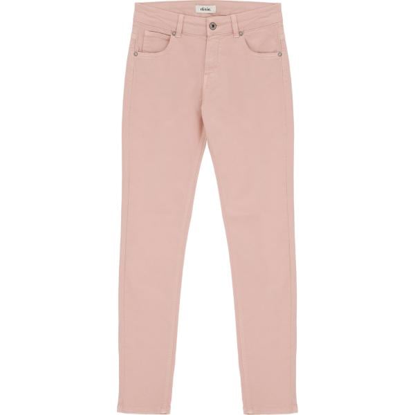 pantaloni Dixie rosa tinta unita