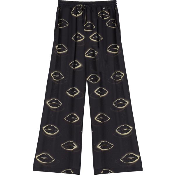 pantaloni Dixie nero con stampe