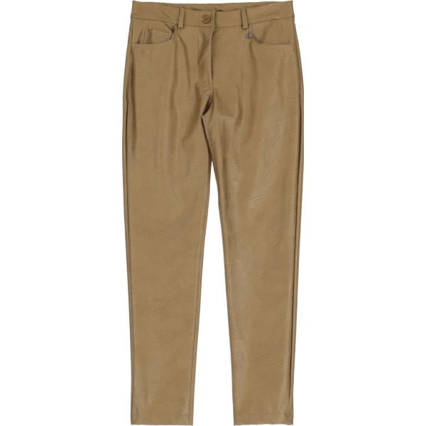 pantaloni skinny Dixie marrone tinta unita