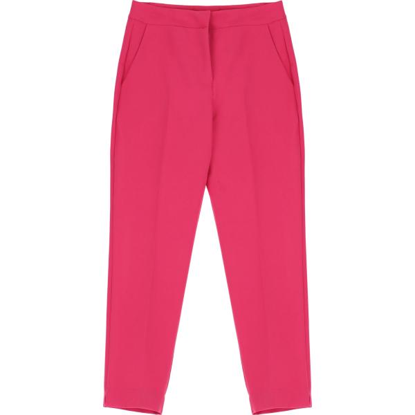 pantaloni capri Dixie rosa tinta unita