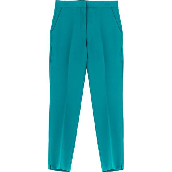 pantaloni capri Dixie verde tinta unita