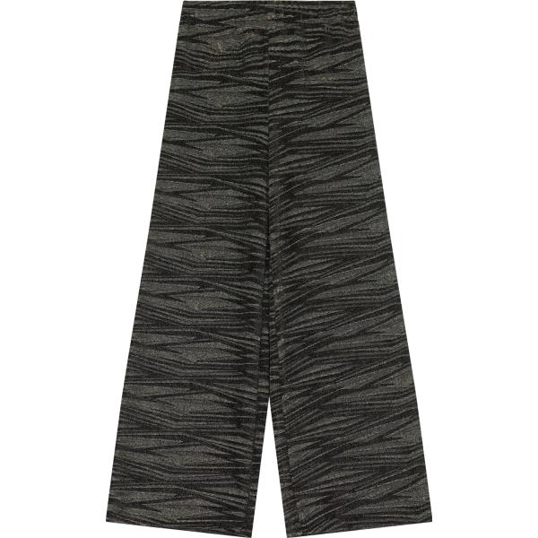pantaloni a palazzo Dixie nero con stampe