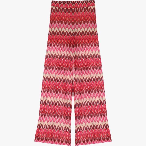 pantaloni a palazzo Dixie rosa