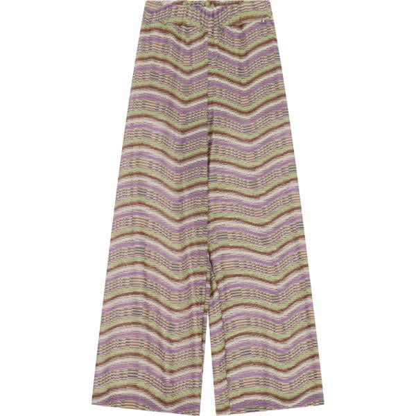 pantaloni a palazzo Dixie grigio con stampe