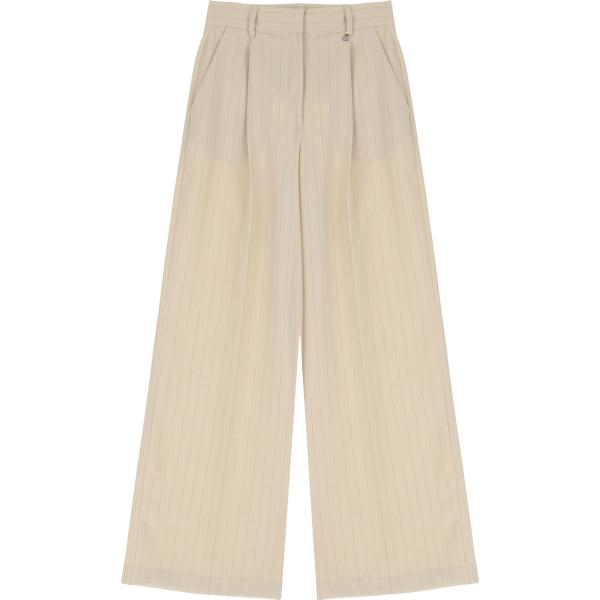 pantaloni Dixie marrone tinta unita
