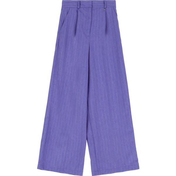 pantaloni Dixie viola tinta unita
