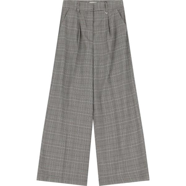 pantaloni a palazzo Dixie marrone con stampe