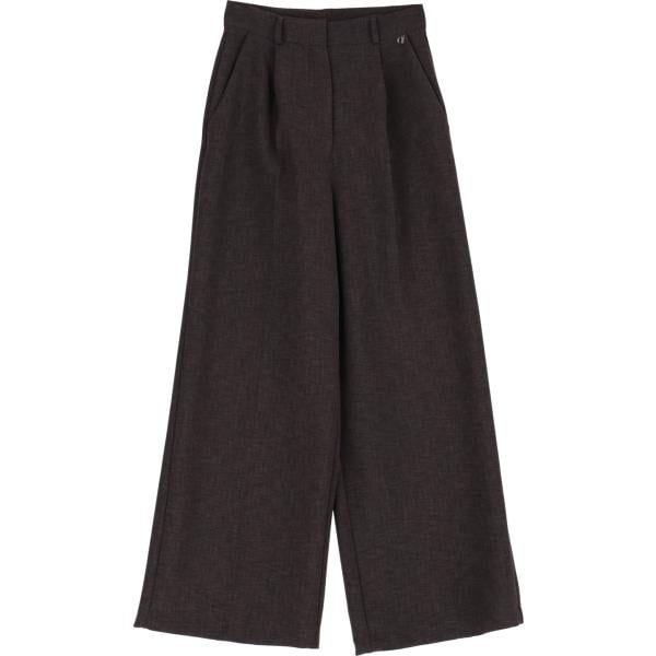 pantaloni a palazzo Dixie marrone tinta unita