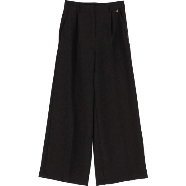 pantaloni a palazzo Dixie nero tinta unita