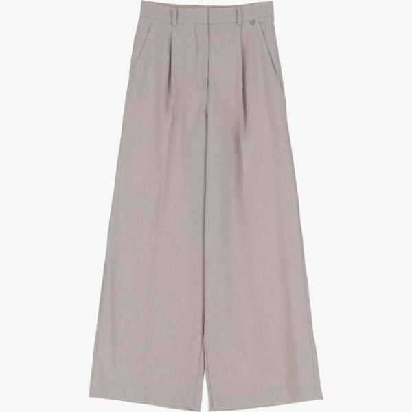 pantaloni a palazzo Dixie grigio tinta unita
