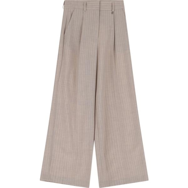 pantaloni a palazzo Dixie viola a righe