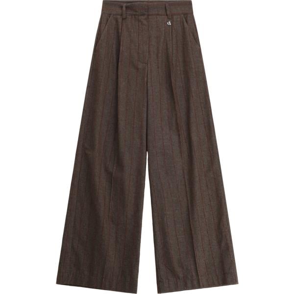 pantaloni a palazzo Dixie marrone a righe