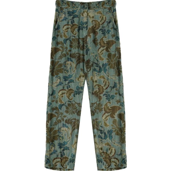 pantaloni Dixie verde paisley