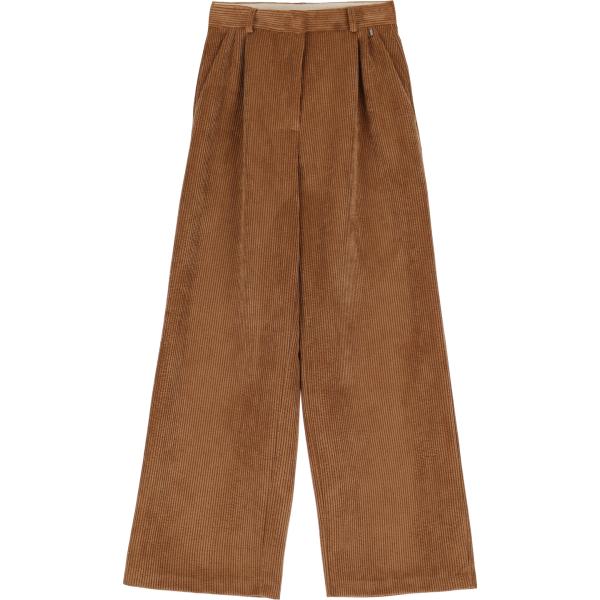 pantaloni a palazzo Dixie marrone tinta unita