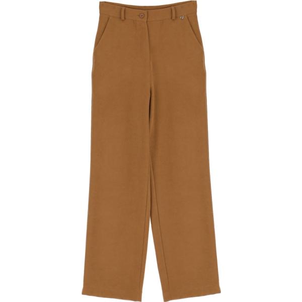 pantaloni Dixie marrone tinta unita