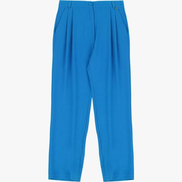 pantaloni Dixie blu tinta unita