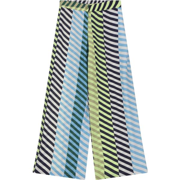 pantaloni a palazzo Dixie grigio a righe