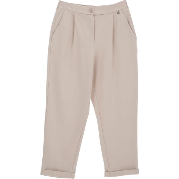 pantaloni Dixie bianco tinta unita