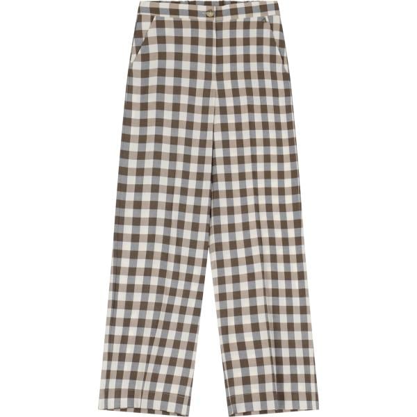 pantaloni Dixie marrone a quadri