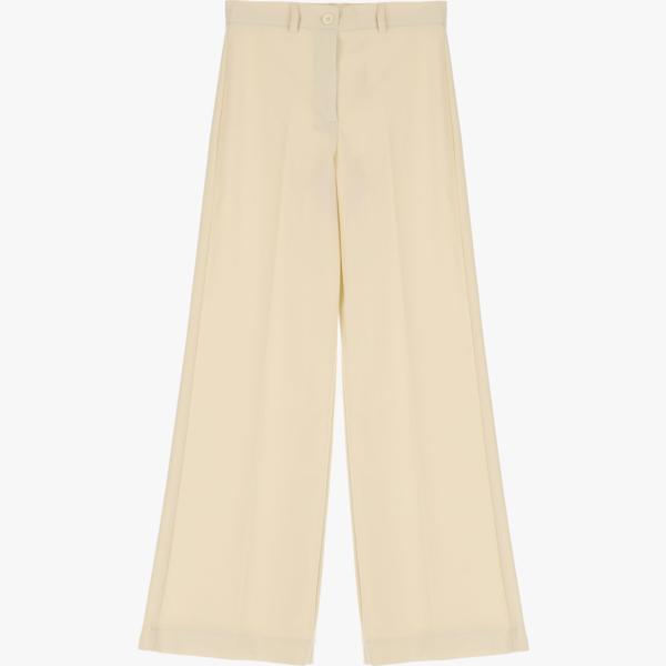 pantaloni a palazzo Dixie bianco tinta unita