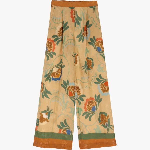 pantaloni a palazzo Dixie marrone