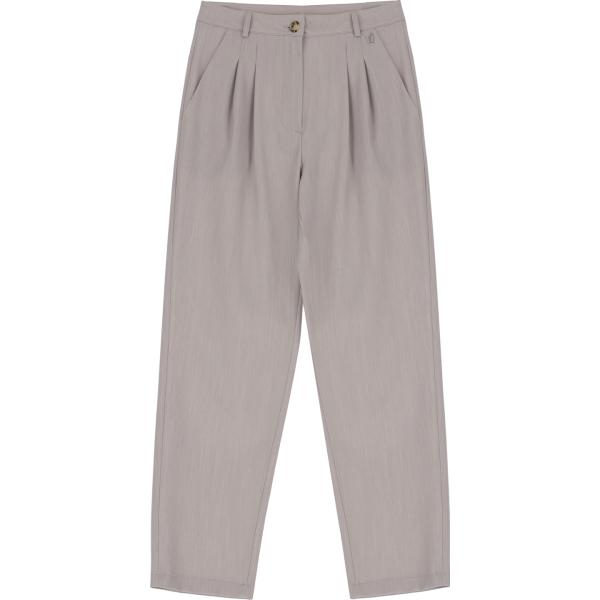 pantaloni capri Dixie grigio tinta unita