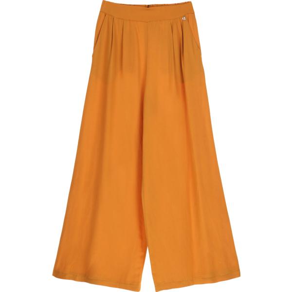 pantaloni a palazzo Dixie arancione tinta unita