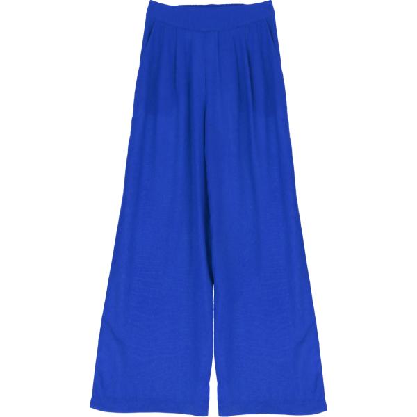 pantaloni a palazzo Dixie blu tinta unita