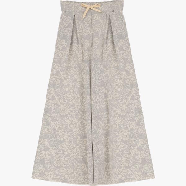 pantaloni a palazzo Dixie grigio a fiori
