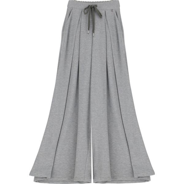 pantaloni a palazzo Dixie grigio tinta unita