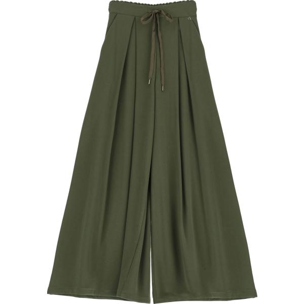pantaloni a palazzo Dixie verde tinta unita