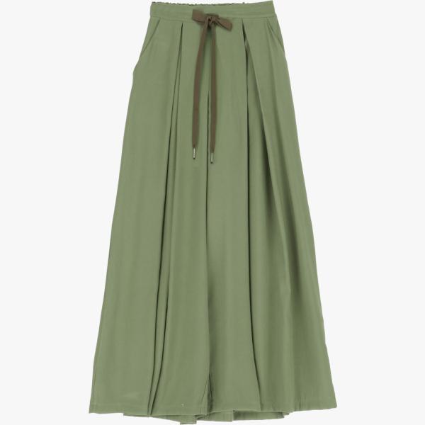 pantaloni a palazzo Dixie verde tinta unita