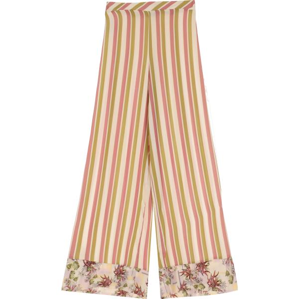 pantaloni Dixie marrone a righe