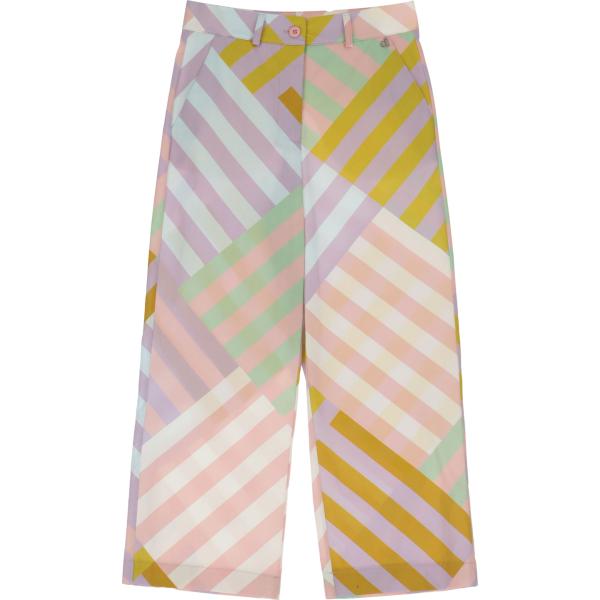pantaloni Dixie rosa a righe