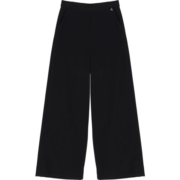 pantaloni a palazzo Dixie nero tinta unita