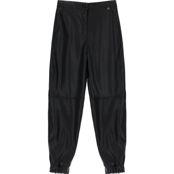 pantaloni Dixie nero tinta unita