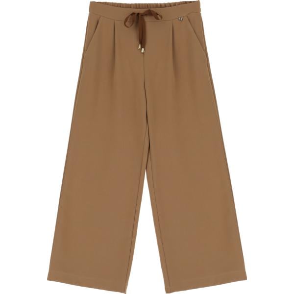 pantaloni a palazzo Dixie marrone tinta unita