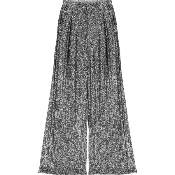 pantaloni a palazzo Dixie grigio tinta unita