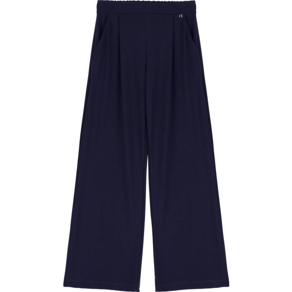 pantaloni Dixie blu tinta unita