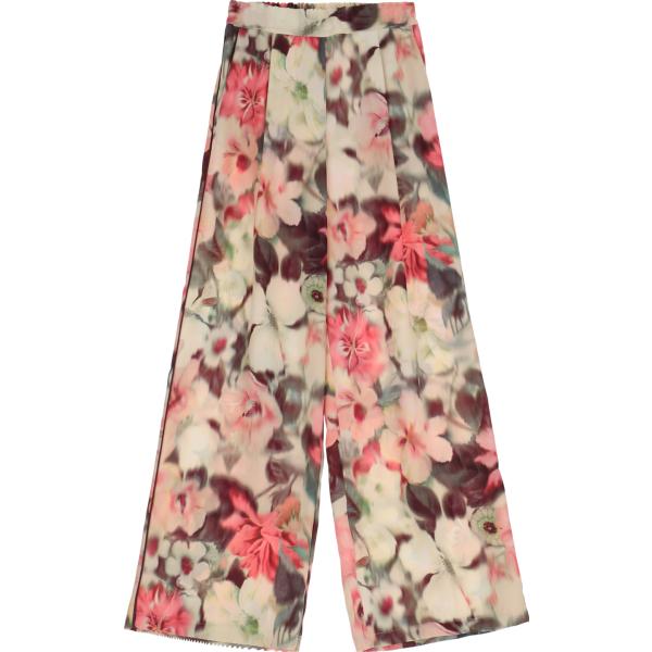 pantaloni Dixie marrone a fiori