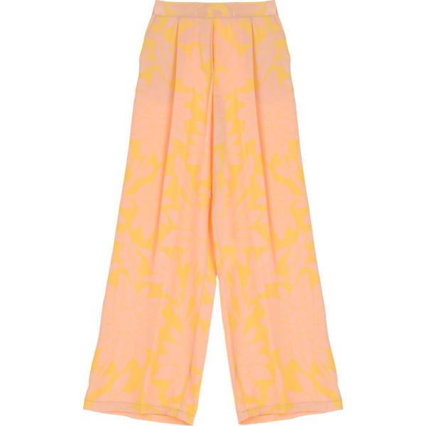 pantaloni Dixie arancione a fiori