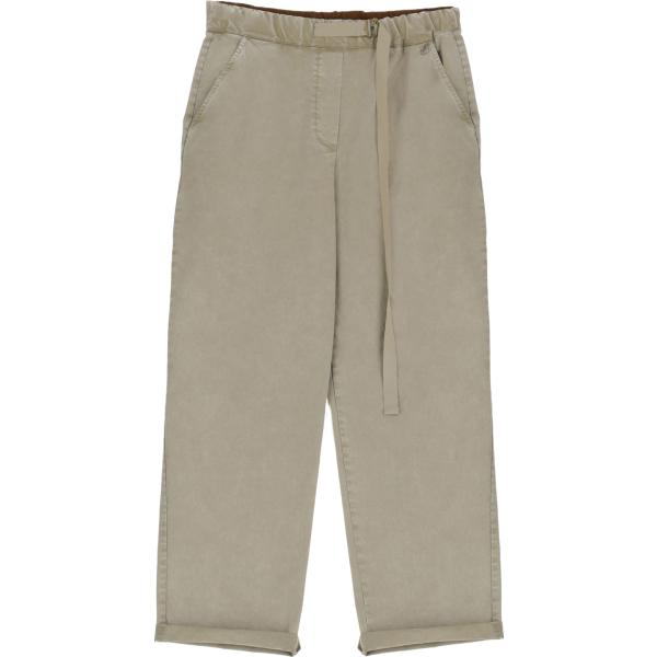 pantaloni Dixie marrone tinta unita
