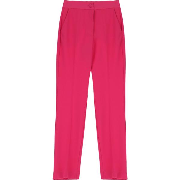 pantaloni Dixie rosa tinta unita