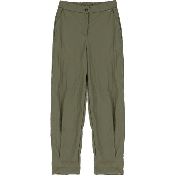 pantaloni Dixie verde tinta unita
