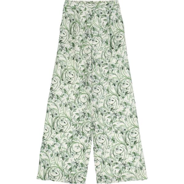 pantaloni a palazzo Dixie verde a fiori