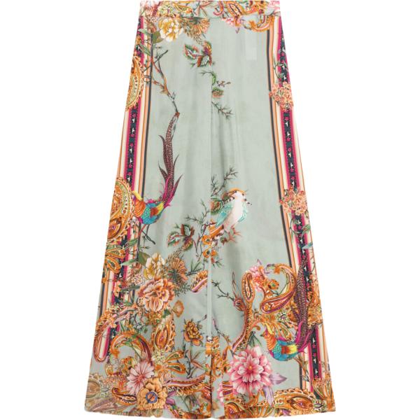 pantaloni a palazzo Dixie grigio a fiori