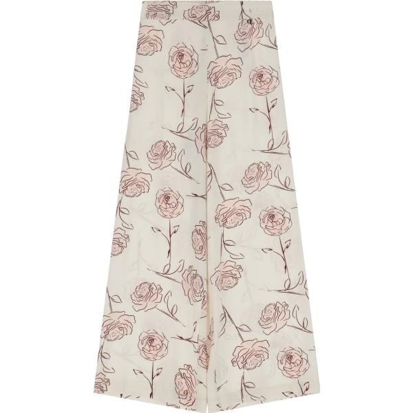 pantaloni Dixie bianco con stampe